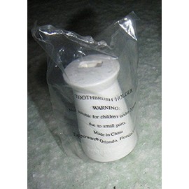 Tupperware Toothbrush Holders, White (set of 2)