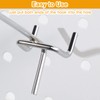 Funrous 100 Pack Peg Board Hooks Stainless Steel Pegboard Hooks
