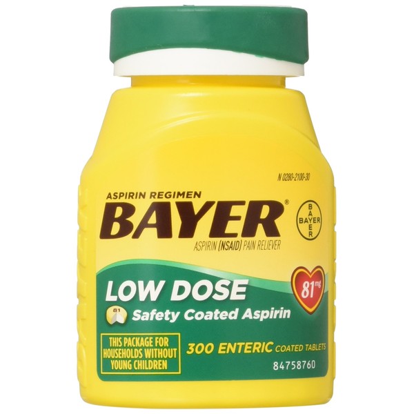 Bayer Low Dose 81mg Tab B Size 300ct Bayer Low Dose 81mg Tab Bttl 300ct