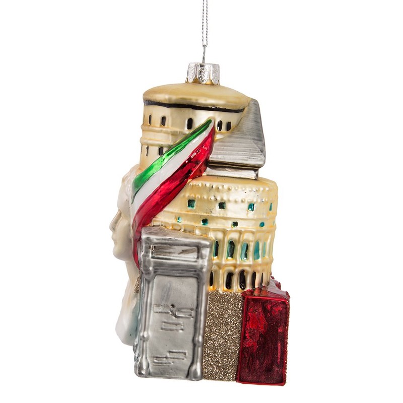 Kurt Adler 5-Inch Glass Rome Cityscape Ornament
