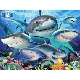 Prime 3D | Selfies Howard Robinson | Shark | 100 Piece 3D Jigsaw Puzzle for Kids | Finished Size 12" x 9" | Challenging & Fun for Kids & Families | Immersive 3D Lenticular Effect