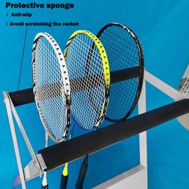 Lhysn Tennis Racket Storage Rack Stand,Tennis Racket Holder,Tennis Racquet Storage Rack Durable and Storable White