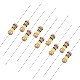 Sourcingmap 100Pcs 100K Ohm Resistor, 1/4W 5% Tolerance Carbon Film Resistors, 4 Bands for DIY Electronic Projects and Experiments