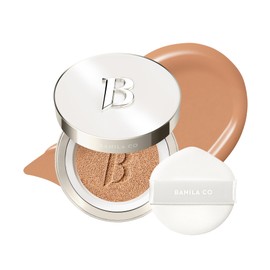 BANILA CO Covericious Ultimate Cover Cushion | Up to 100HR Long-Wear Foundation | 20 Shades for All Skin Tones | Matte & Lightweight Finish | Korean Cushion Foundation (14g / 0.49 oz), 28C CARAMEL