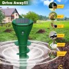 Jahy2Tech Solar Powered IP65 Mole Repellent Ultrasonic Mole Repellent For