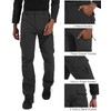 Men's Snow Ski Hiking Pants Winter Fleece Lined Softshell Outdoor