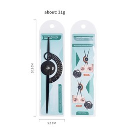 Stainless Steel Golden Ratio Microblading Permanent Makeup Mapping Eyebrow Measure Tool Position Eyebrow Divider Ruler