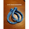 Soft Shackles 3/16 Amsteel Blue w/ BUTTON KNOT --eXtra strong-