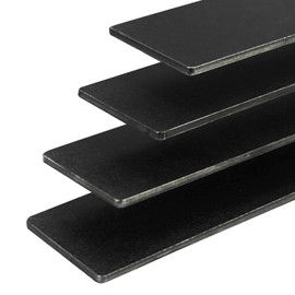 SALUINOKI 4pcs 1095 Steel Flat Stock for Knife Making (12x1.5x0.12 inch) High Carbon Steel Blank Bar Forge Steel for Blacksmithing Forging