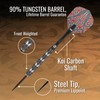 Warrior Awe Steel Tip Dart Set-90% Tungsten Barrels-22gm