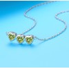 August Birthstone Short Necklace for Women - 925 Sterling Silver