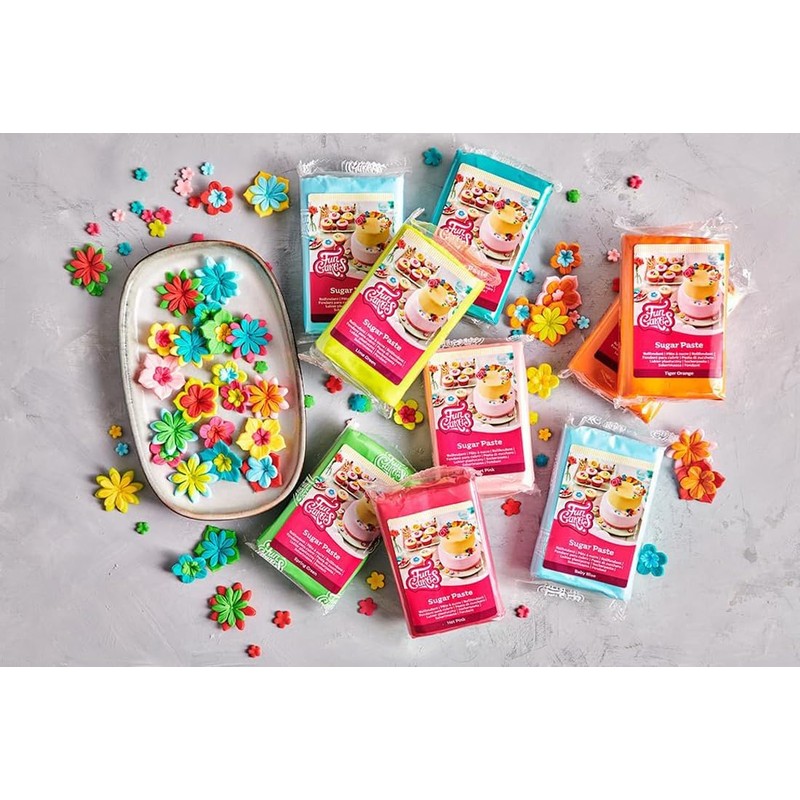 FunCakes Pasta di zucchero gialla, 250 gr