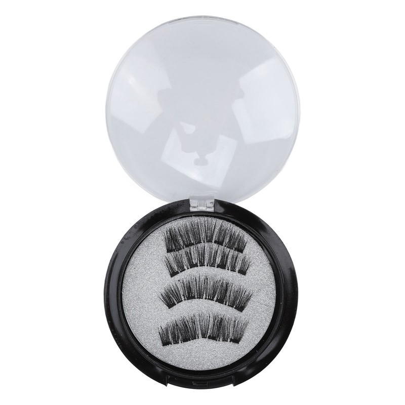 4pcs Magnetic Eyelashes Glue Free Magnetic Eyelash Clip Eyelashes Thick