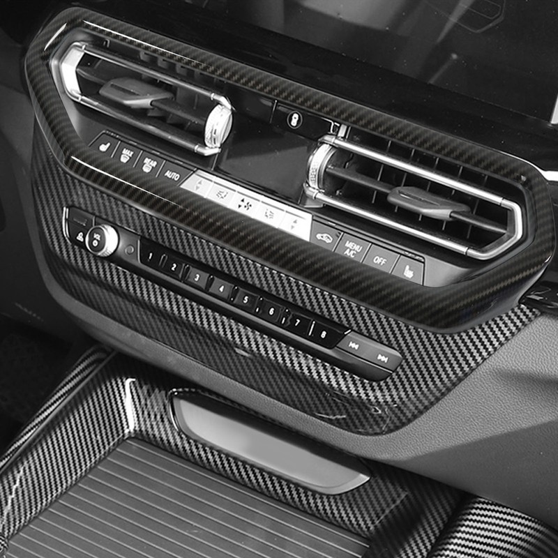 Central Control AC Air Vent Cover Trim Carbon Fiber Style
