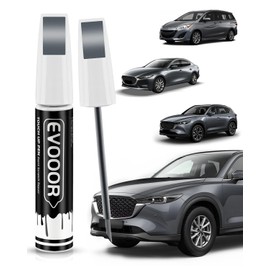 EVOOOR 42A Meteor Gray Pearl Touch Up Paint Compatible with Mazda Exact Match 2 in 1 Touch up Paint for Chips and Nicks Repair