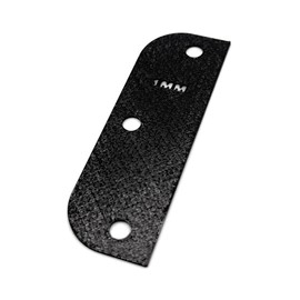 Door Hinge Shims (Set of 3) Hinge Spacer For Interior and Exterior Door Alignment - for 3.5", 4" and 4.5" Standard Hinges (1mm thick, Black, 3.5-inch)