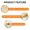 sourcing map Brass Tee Pipe Fitting, 1/2" NPT 3 Way