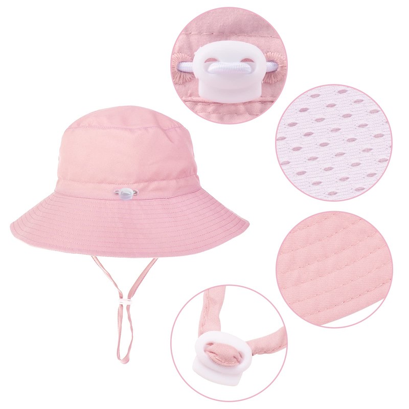 LO SHOKIM Baby Sun Hat 2 Pack Toddler UPF 50+