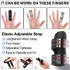 BDEPSTR 3 Stück Fingerglätter Finger Schiene Stabilisator, Weicher Bequemer Fingerstütze,