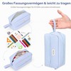 Yoeege U49YX003L Aesthetic Pencil Case for Students Girls Adults Women
