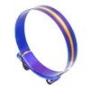 Kyostar 3.5" T-Bolt Hose Clamp Adjustable Stainless Steel Titanium Blue