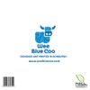 Wee Blue Coo Love You Scrabble Pattern - Valentines/Anniversary Card
