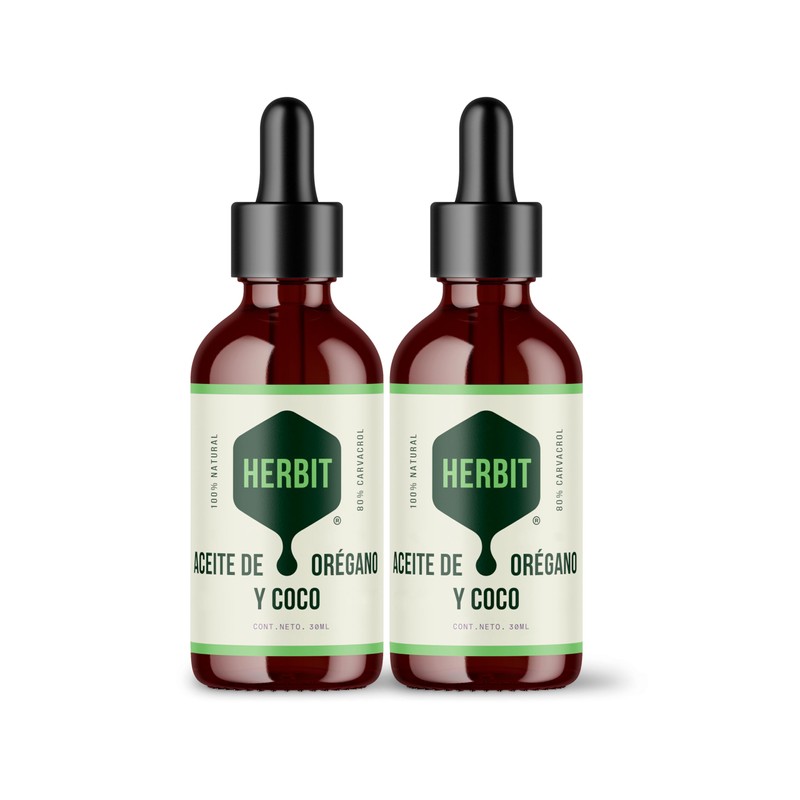 Kit 2 Aceite de Orégano Natural 80% Carvacrol – Frasco
