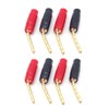 LOYELEY 8pcs 2mm Pin Type Audio Banana Plug Screw in