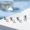 Chriscoco 16G Tragus Piercing Lip Piercing Labret Piercing Conch Piercing