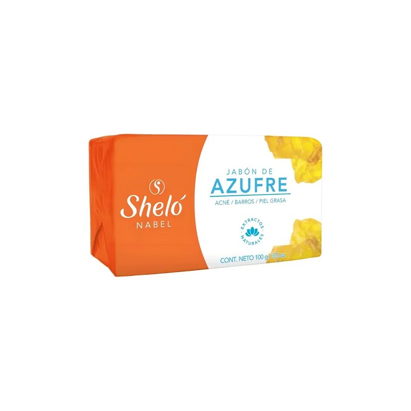 Jabones Azufre Sheló Nabel Antiacné 100g Pack 5 Piel Mixta