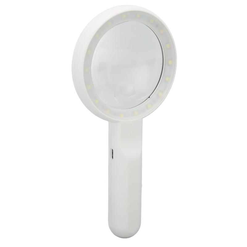Magnifying Glass 5X 12X Handheld Magnifier with 18pcs LED for