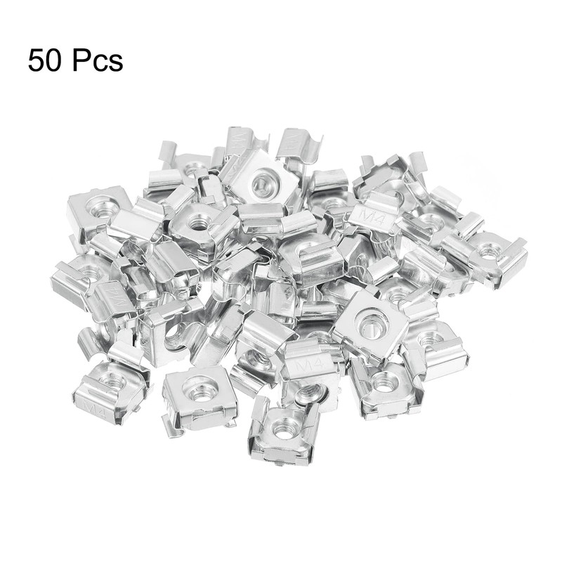 QUARKZMAN M4 x 0.7mm Cage Nut 50pcs Snap In Cage