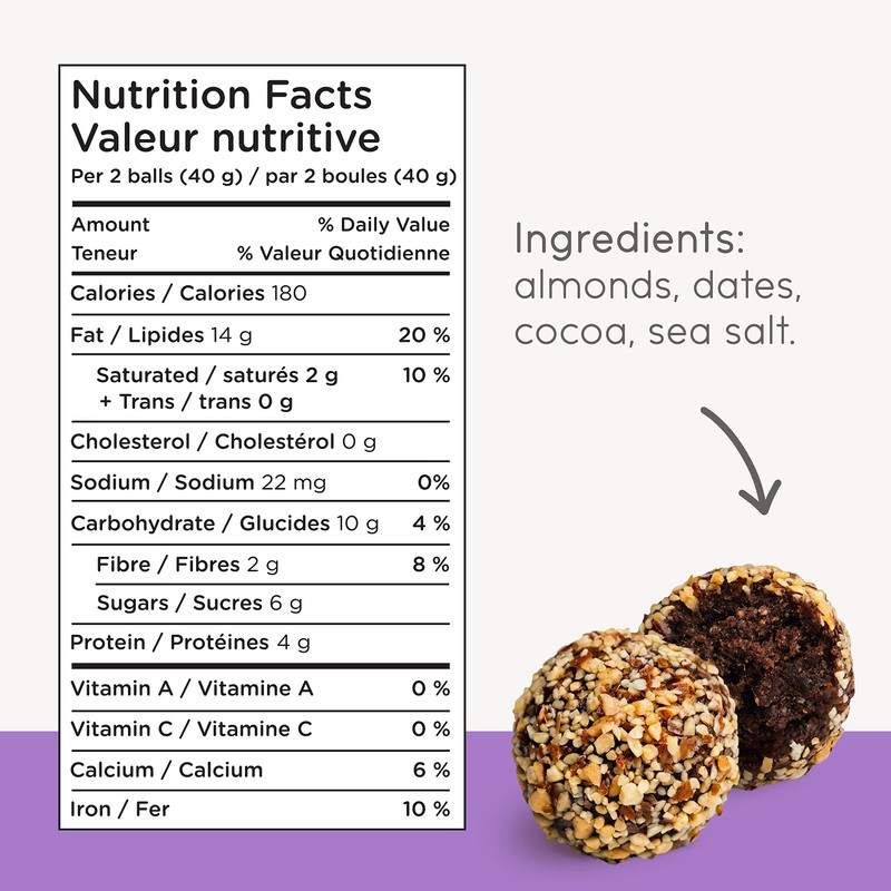nomz Almond Energy Bites, Delicious & Healthy, Vegan-Friendly, Paleo, Great