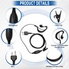 Akoree 2-Pack G-Shape Clip Ear Piece Walkie Talkie Headset 2