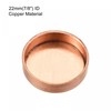 sourcing map Pack of 3 Copper End Cap Plug Connector