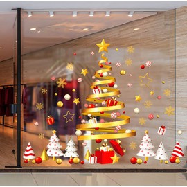 wall stickers christmas christmas static stickers wall stickers christmas tree window stickers removable christmas decorations merry christmas wall decor christmas decorations room snowflakes decor