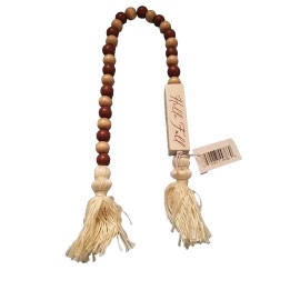 New View Hello Fall wooden beads Decorative Garland Set of Two.