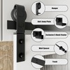 Dondelight 40" Bi-Folding Sliding Barn Door Hardware Kit for 2