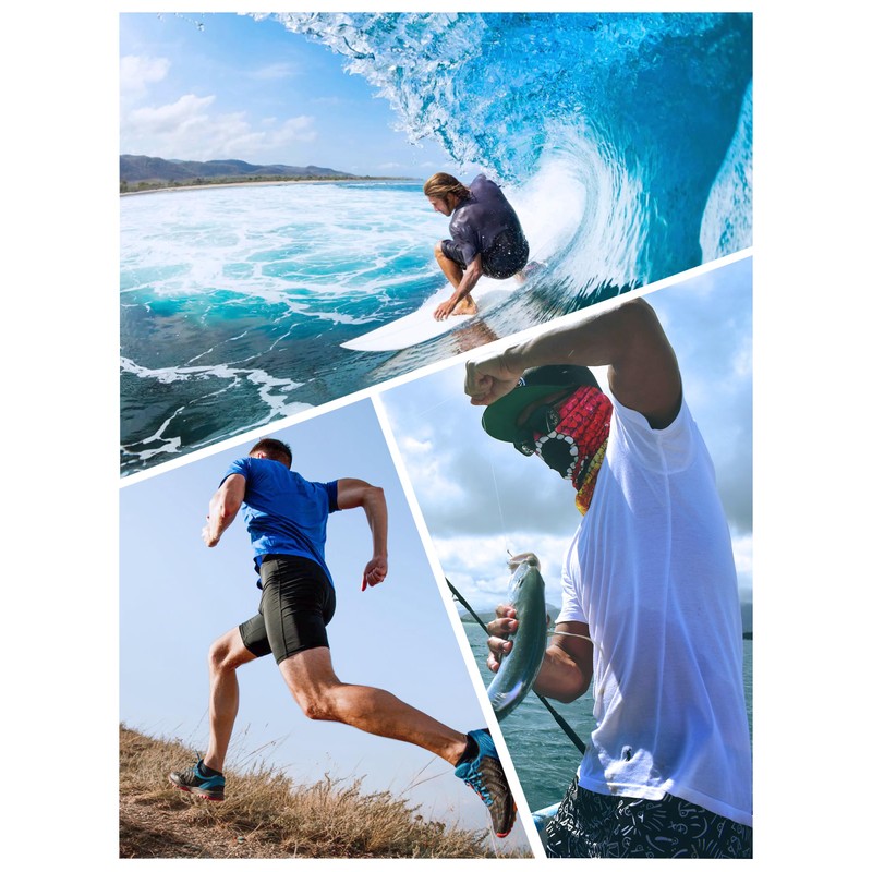 TACVASEN UPF 50+ Sun Protection UV Shirts for Men Dry