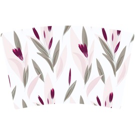 Mugzie 16 Ounce Stainless Steel Cocktail Shaker/Martini Shaker with Wetsuit Cover - Purple & Pink Flower Toss