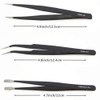 9 in 1 Precision ESD Tweezers Set for Craft Electronics,