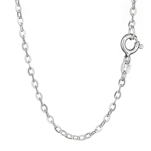 NKlaus Women's Anchor Chain Necklace 925 Silver (38 cm -