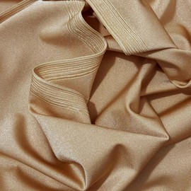 Generic 1-Yard Nylon Spandex Fabric for Activewear - 4 Way Stretch | Dancewear | Yoga | Tricot for Sportswear | Shiny Beige Nude