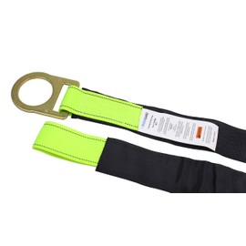 Spidergard SPA203 Fall Protection 8-Foot Loop and D-Ring End Concrete Anchor Strap with Protective Sheathing, OSHA/ANSI Compliant