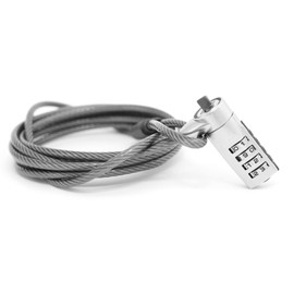 Notebook Laptop Combination Lock Anti-Theft Device with 1 m Robust Steel Cable Diameter 3 mm