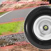 LTNICER (2-Pack) 11x4.00-5 Flat-Free Lawn Mower Tires and Wheels, 3.4"