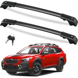 FengYu 300lbs Roof Rack Cross Bars Compatible with Subaru Outback Wilderness 2022-2026 (Only Fit Wilderness), Lockable 300lb Aluminum Roof Rails Crossbars Cargo Bars Rooftop Black