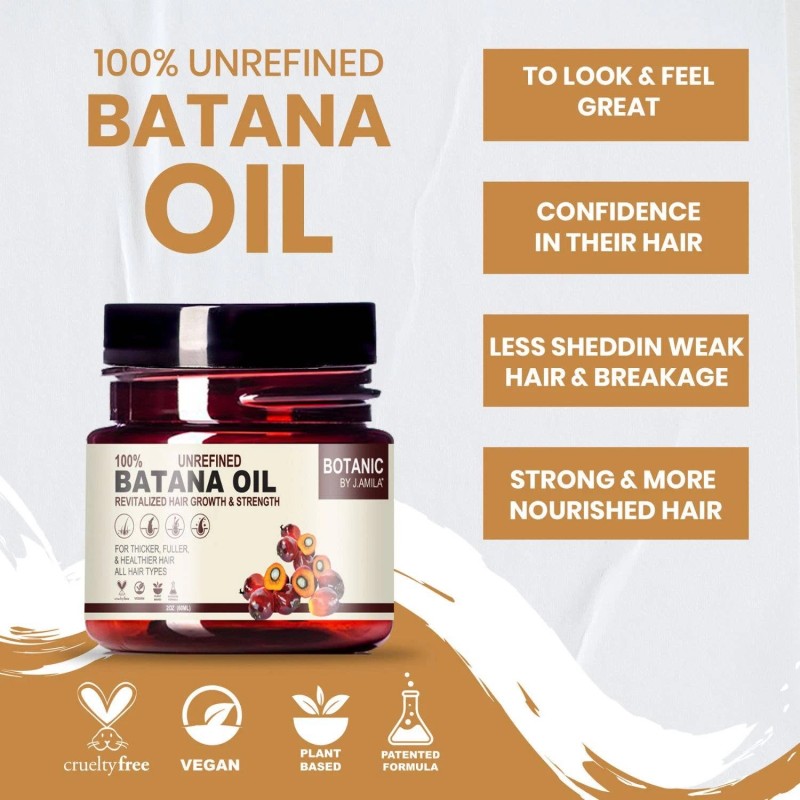 Botanic 100% Unrefined Batana Oil Butter, 2 Oz