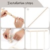 ZYP 7 Hats Style Macrame Hat Hanger Hat Rack for