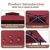 SCOCANOPY Upgraded Ripstop Fabric Replacement Canopy Grill BBQ Gazebo Roof